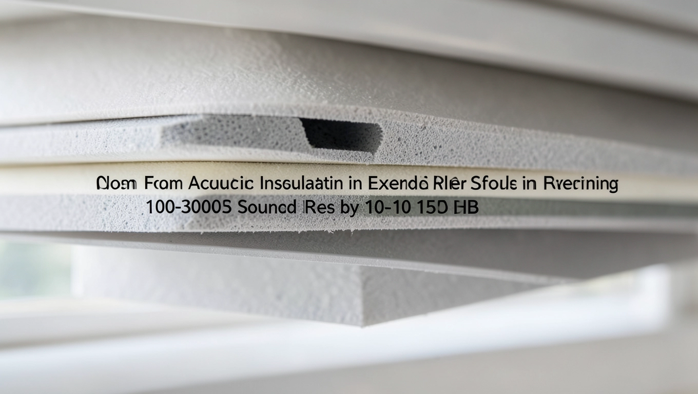 Izolacja akustyczna rolet zewnętrznych z pianką PU