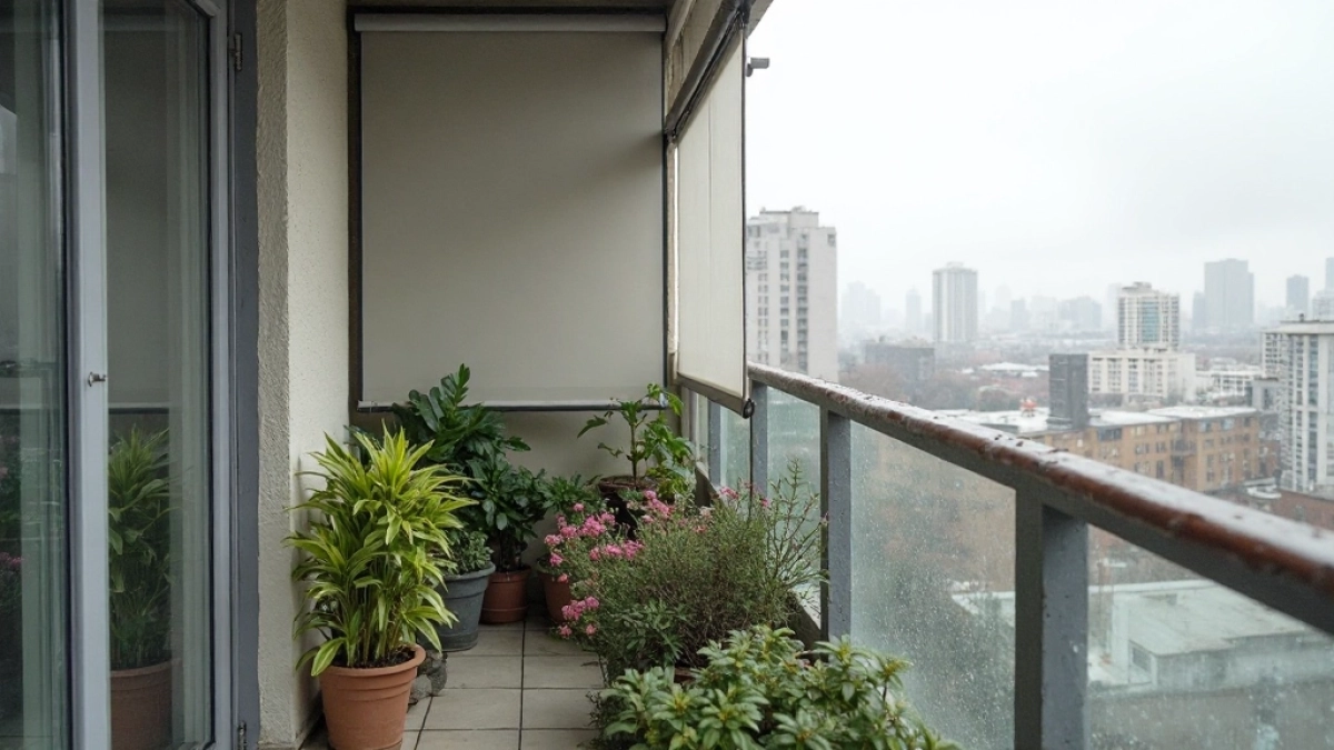 Rolety na balkon w bloku