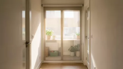 roleta zamiast drzwi do pokoju