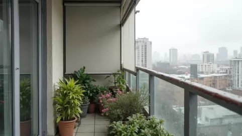 Rolety na balkon w bloku