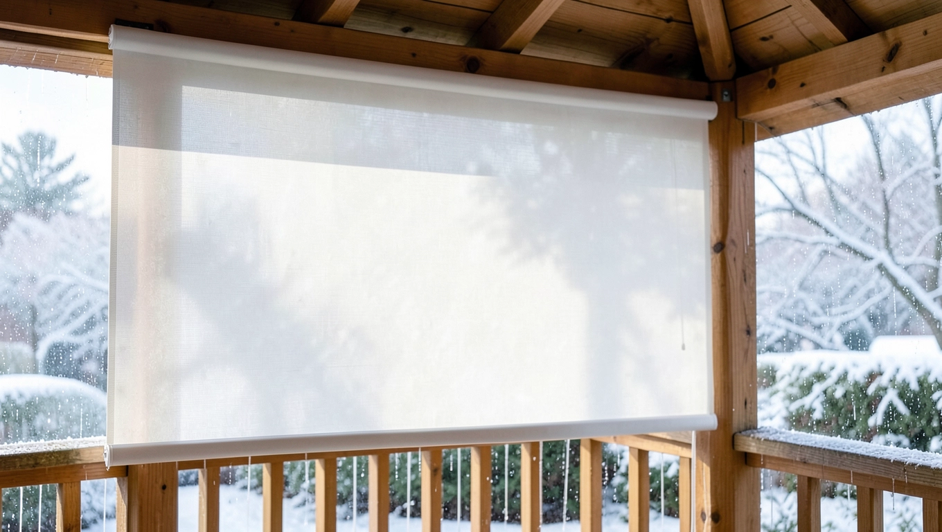 Trwałość rolet foliowych w drewnianej altanie